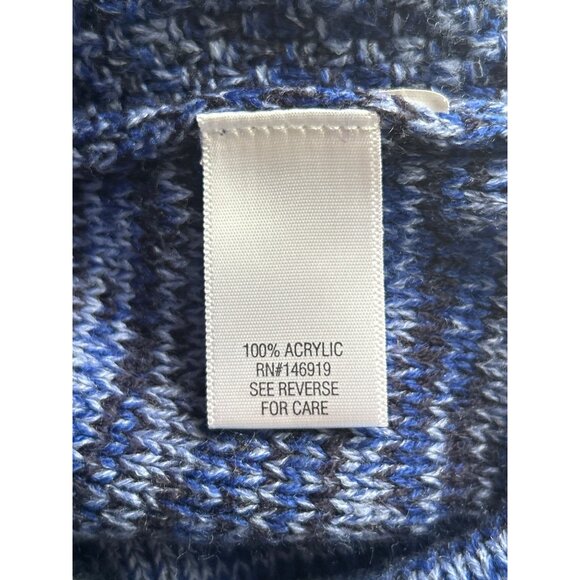 Croft & Barrow Womens Blue Knit Pullover Long Sleeve Sweater Size S - Picture 4 of 7